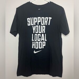 Nike Black Tee with White Graphic